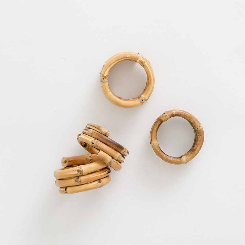 Bamboo - Wrapped Napkin Rings (Set of 4)