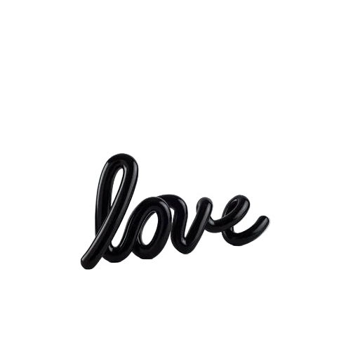 Love - Sculpture Black
