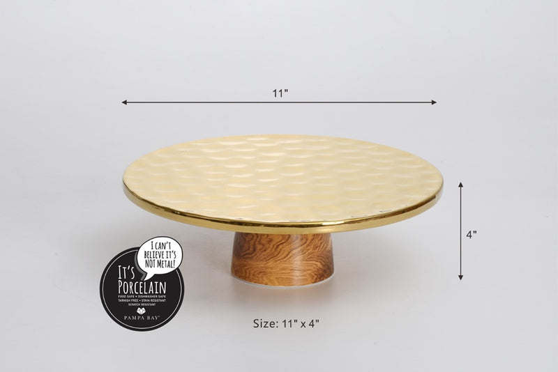 Madera - Gold - Cake Stand