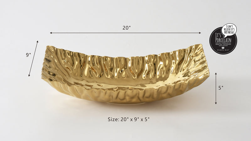 Mascali - Gold - Rectangular Centerpiece