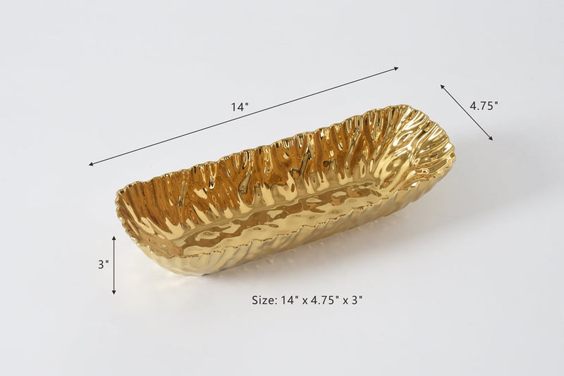 Mascali - Gold - Deep Rectangular Server