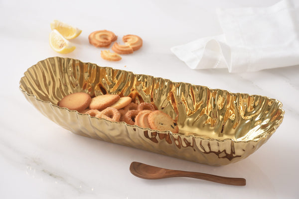 Mascali - Gold - Deep Rectangular Server