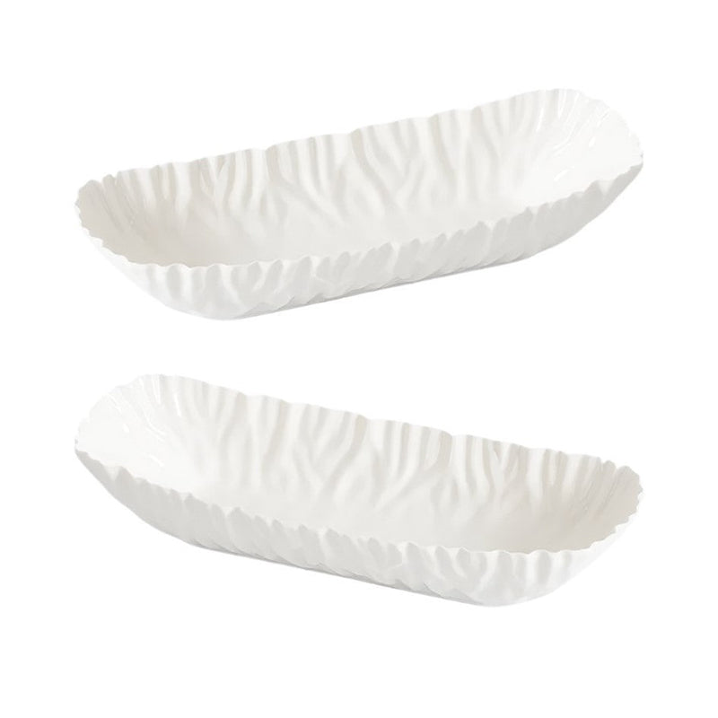 Mascali Bianca - White - Deep Rectangular Server (Set of 2)