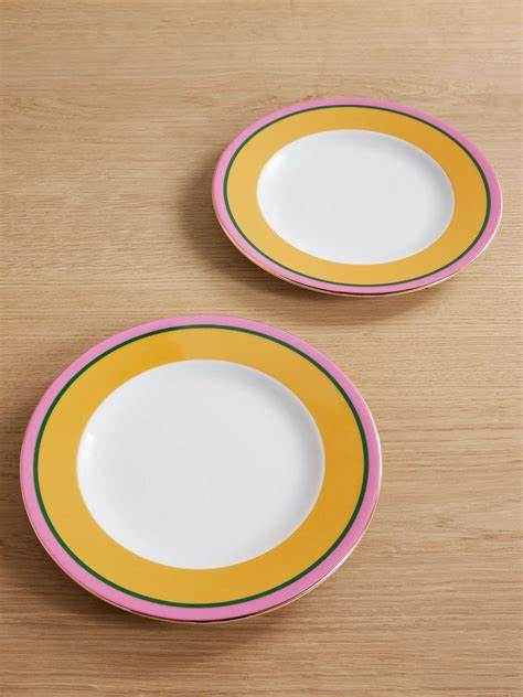 Rainbow - Porcelain Yellow Dinner Plate