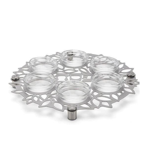 Seder Plate - Mandala & Leaves