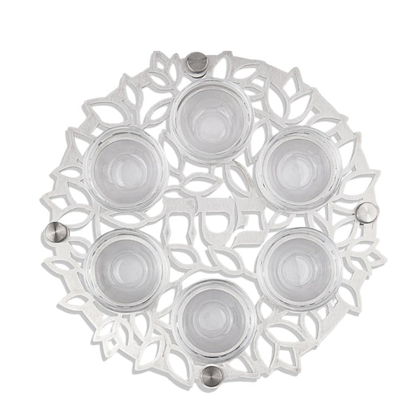 Seder Plate - Mandala & Leaves