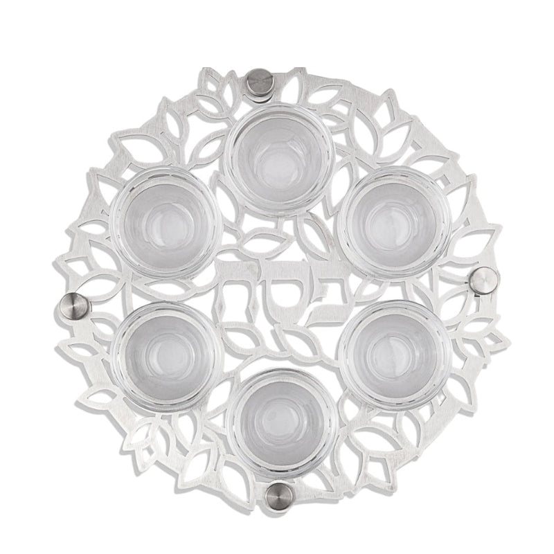 Seder Plate - Mandala & Leaves