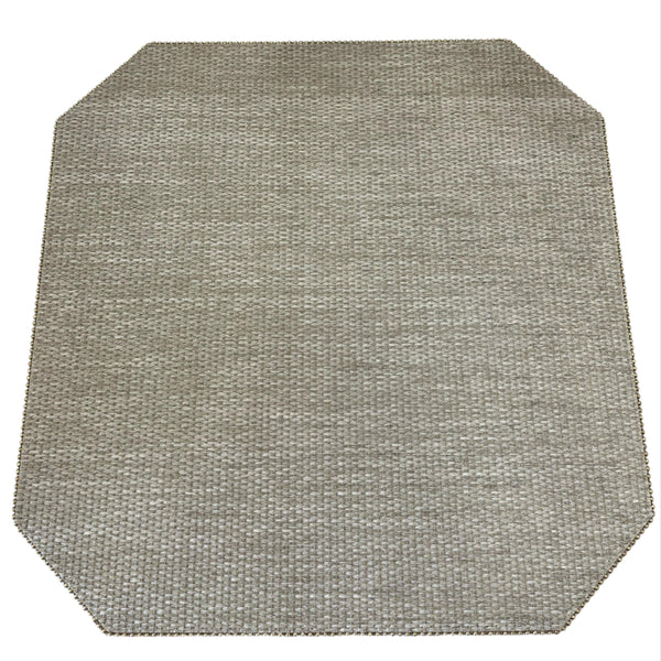 Palau - Cut Corner Square Placemat Reversible Martini Grassland White / Gold