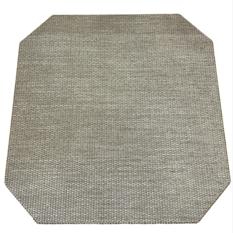 Palau - Cut Corner Square Placemat Reversible Martini Grassland White / Gold