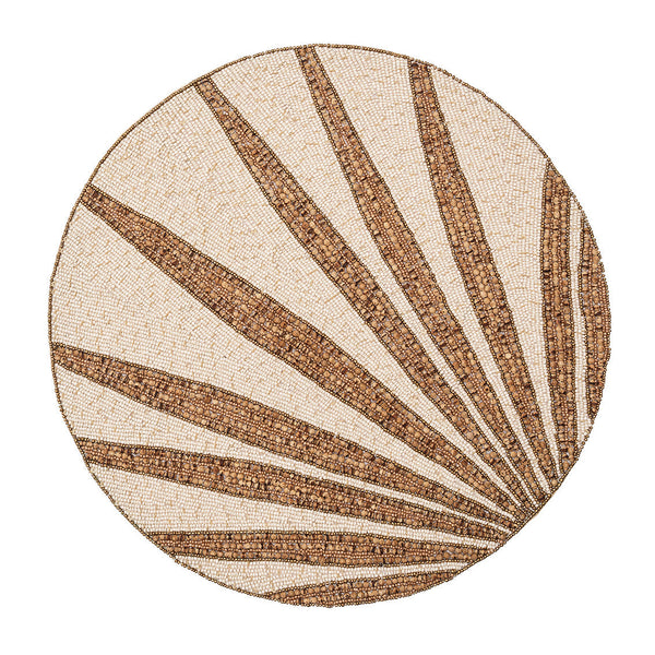 Royal Palm - Natural & Brown Placemat (Set of 4)