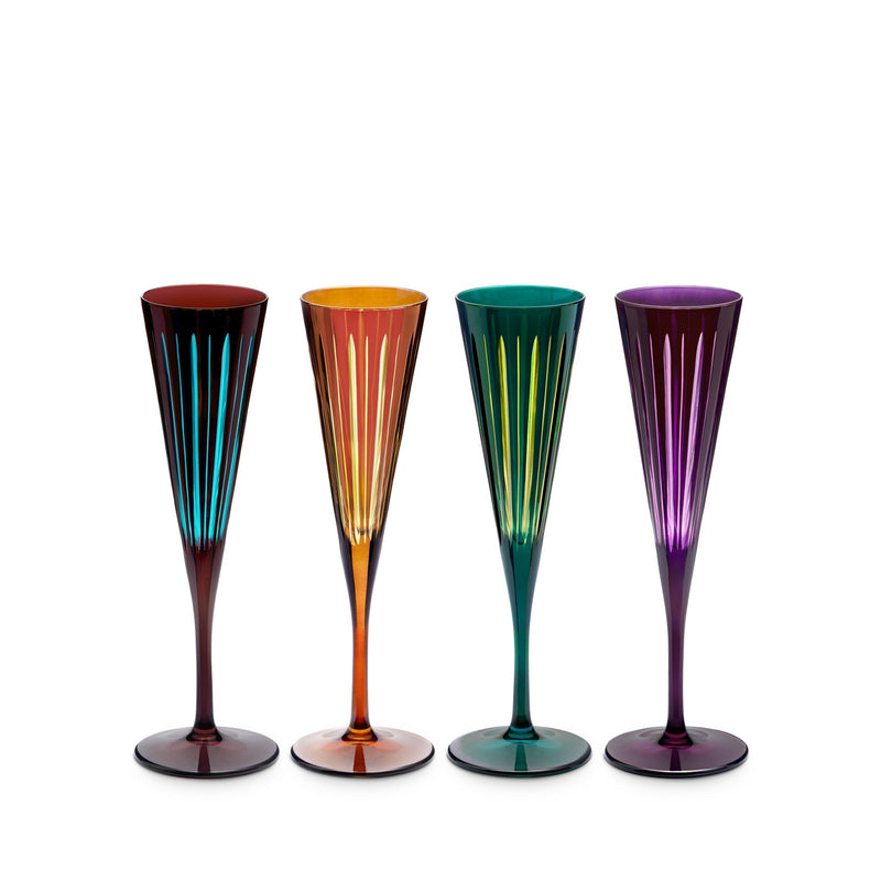 Prism - Champagne Flutes Assorted (Set of 4)