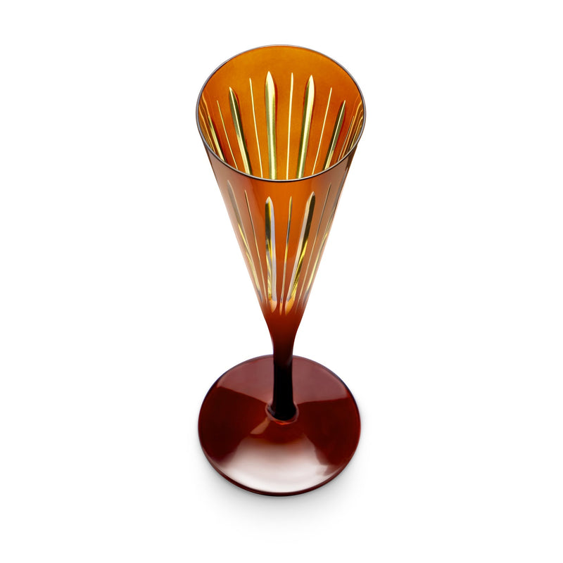 Prism - Champagne Flutes Amber (Set of 4)