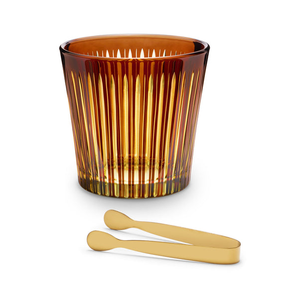 Prism - Ice Bucket & Tongs Amber