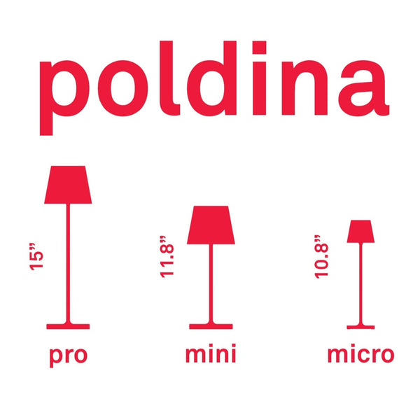 Poldina Pro Mini - Table Lamp Glossy Chrome