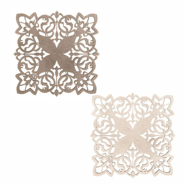 Butterfly - Trivets C Lead / Champagne (Set of 2)