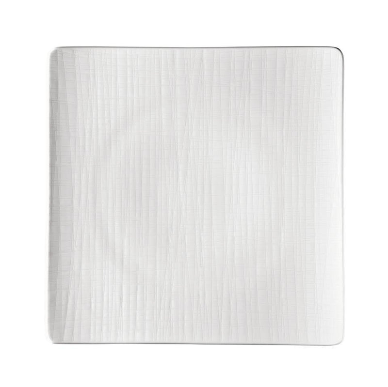 Mesh White - Plate Flat Square