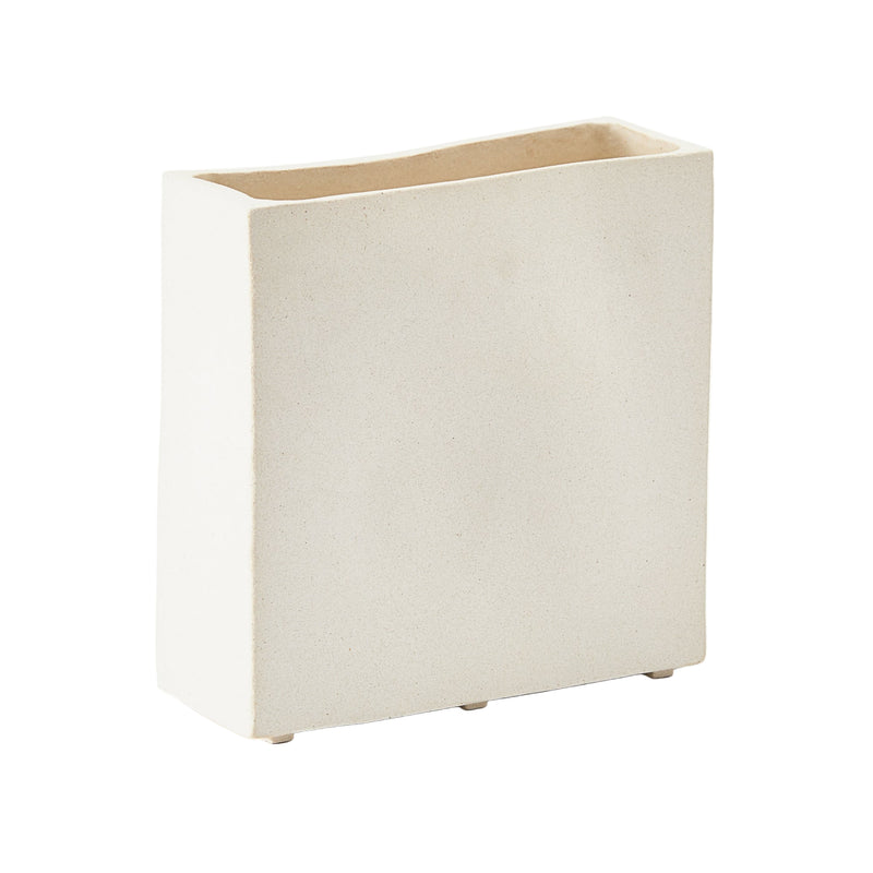 Rue - Wide Blanc Vase