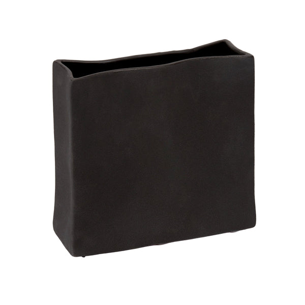 Rue - Wide Noir Vase