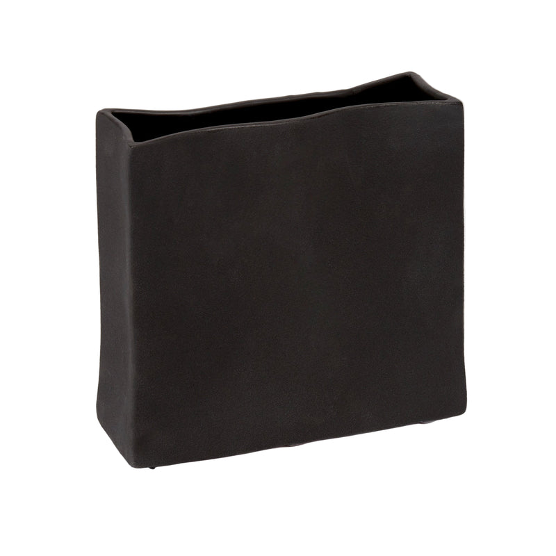 Rue - Wide Noir Vase