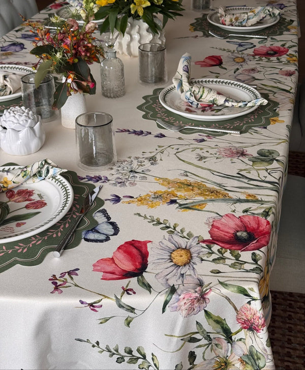 Flower - F364  Tablecloth 122"x60"