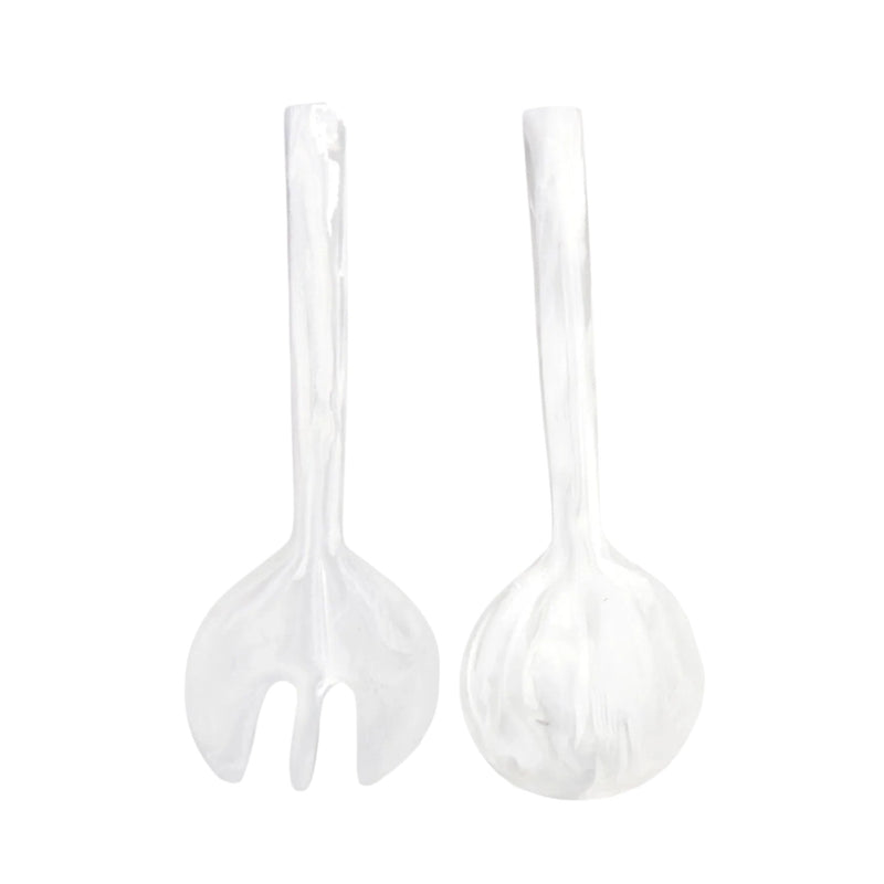 Long Handle - Servers XL White Swirl (Set of 2)