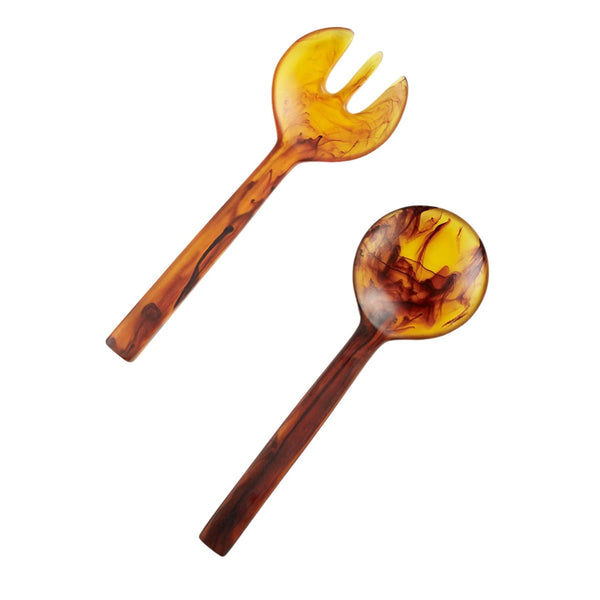 Long Handle - Servers XL Tortoise Swir (Set of 2)