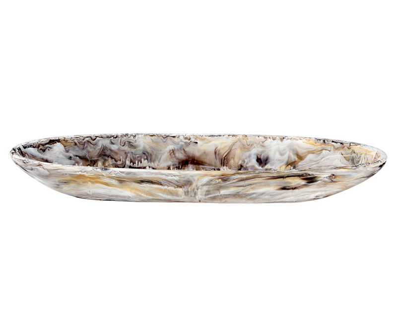 Classical - Boat Bowl Medium Mocha Swirl