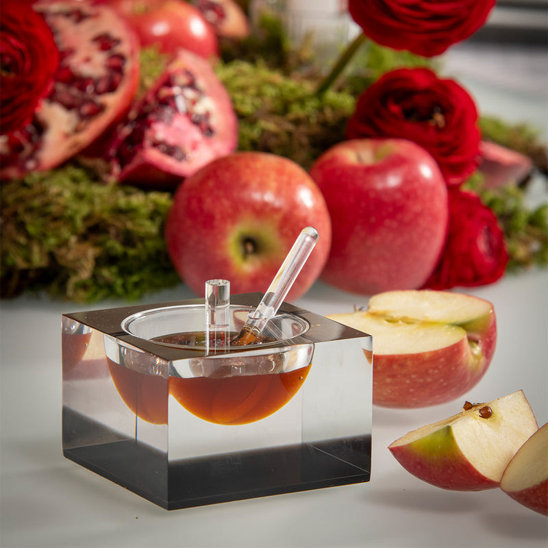 Acrylic Honey & Salt Dish Smoke
