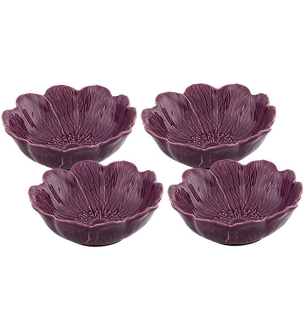 Flora - Large Bowl Purple (Set of 4)