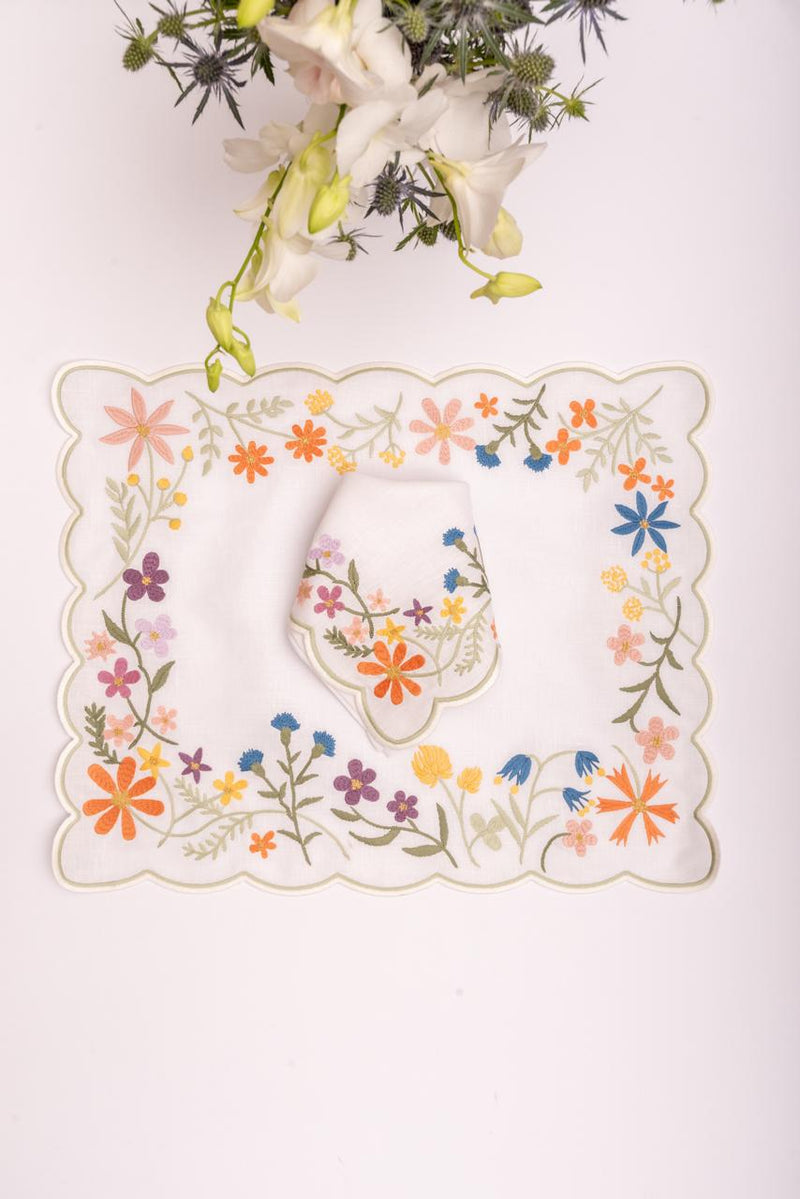 Spring - Garden Linen Napkin & Placemat