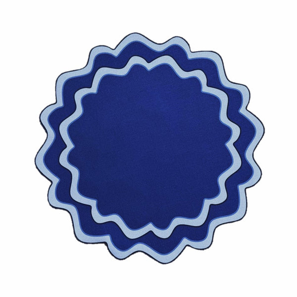 Die Cuts - Round Placemats Navy (Set of 4)