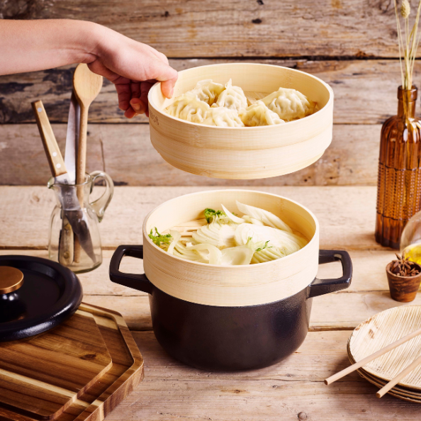 Nori - Cast Iron Cocotte with Steamer