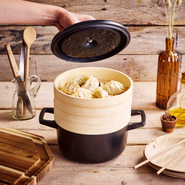 Nori - Cast Iron Cocotte with Steamer