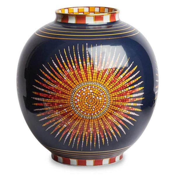Sunrays Midnight - Porcelain Big Bubble Vase