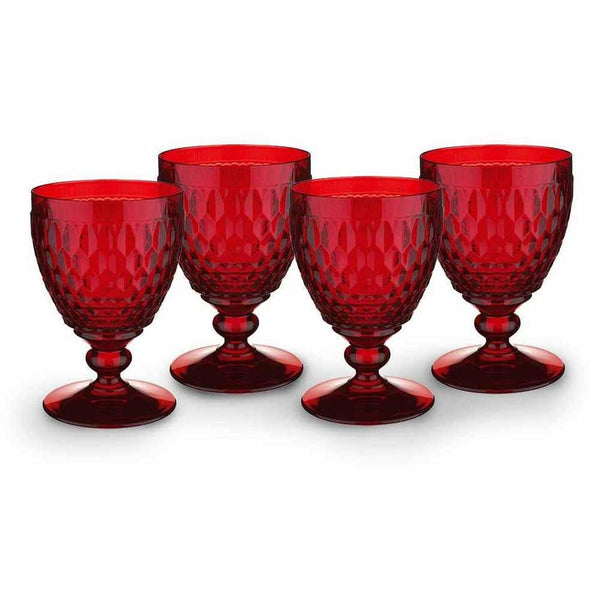 Boston Colored - Goblet Red (Set of 4)
