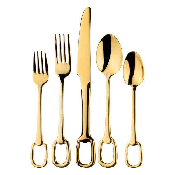 Vikko - Dine, Venice Shiny Gold Flatware (Set of 20)