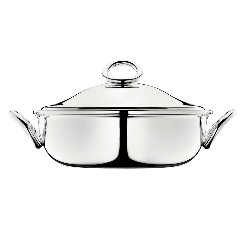 Vertigo - Silver Plated Vegetable Dish with Lid