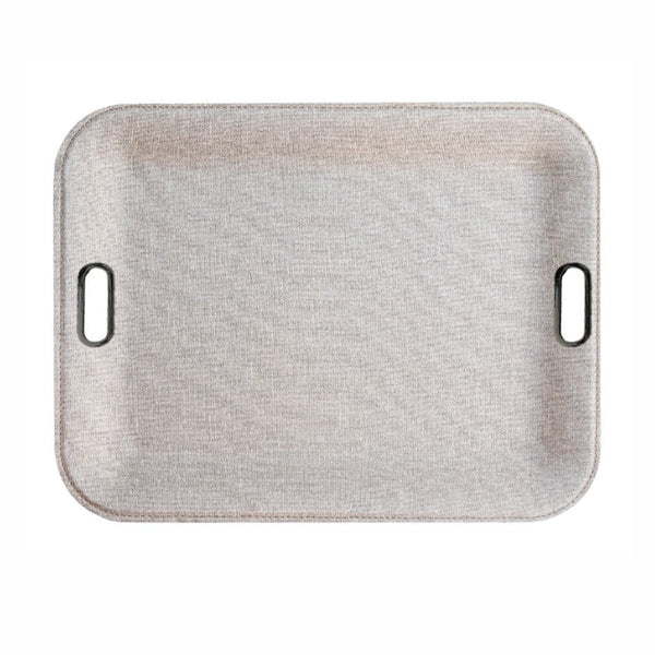 Metal Handles - Large Serving Tray Victoria Latte