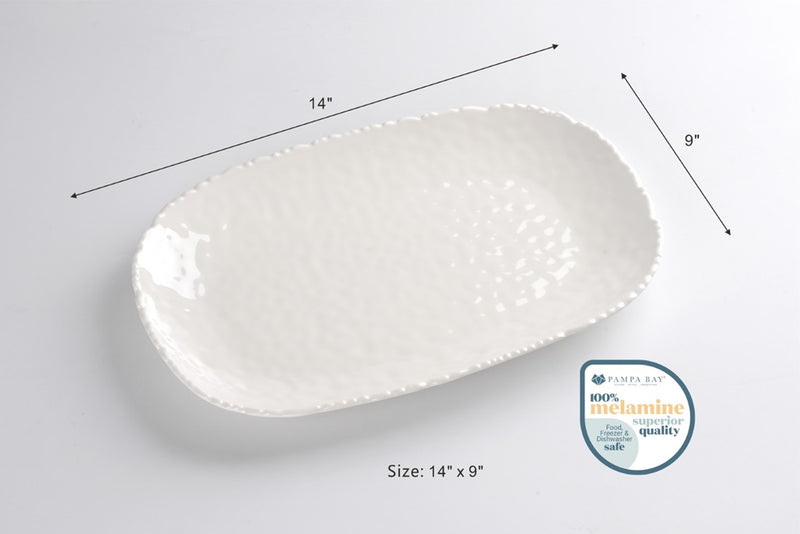 Waves - White - Medium Serving Platter