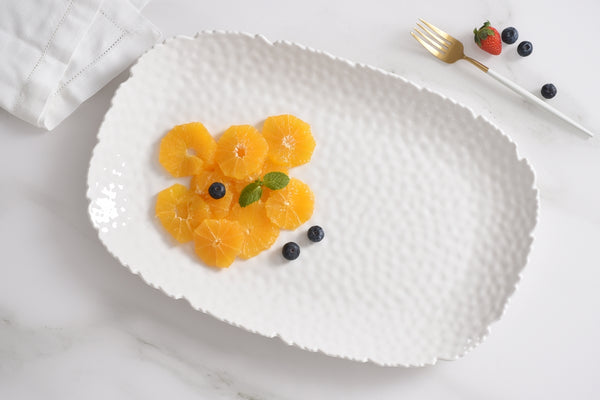 Waves - White - Extra Large Serving Platter