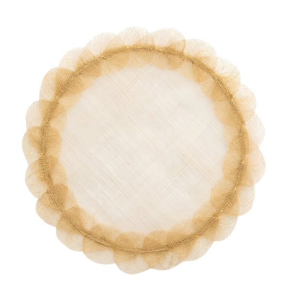 Poplar Leaf - Mustard Rice Paper Placemat (Set of 4)