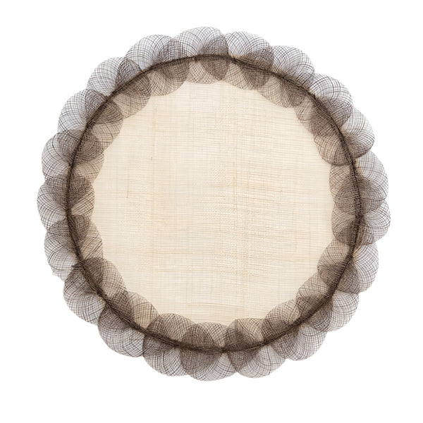 Poplar Leaf - Taupe Rice Paper Placemat (Set of 4)