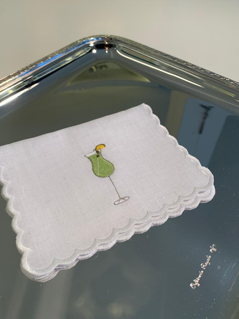 Embroidered - Cocktail Napkin (Set of 6)