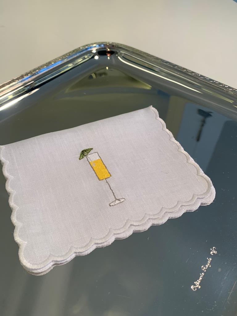 Embroidered - Cocktail Napkin (Set of 6)