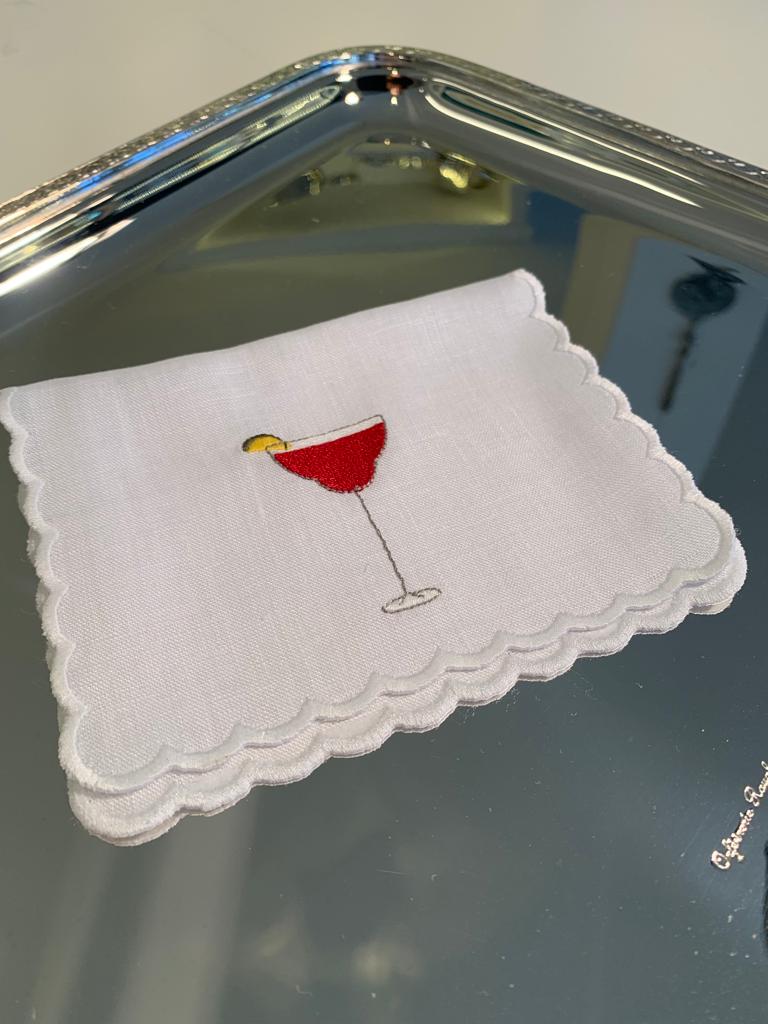 Embroidered - Cocktail Napkin (Set of 6)