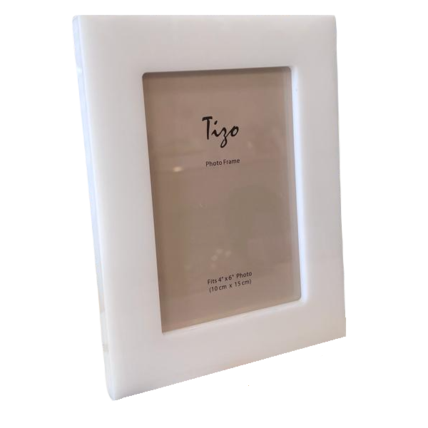 Lucite - Acrylic Frame White Border 4" Trim