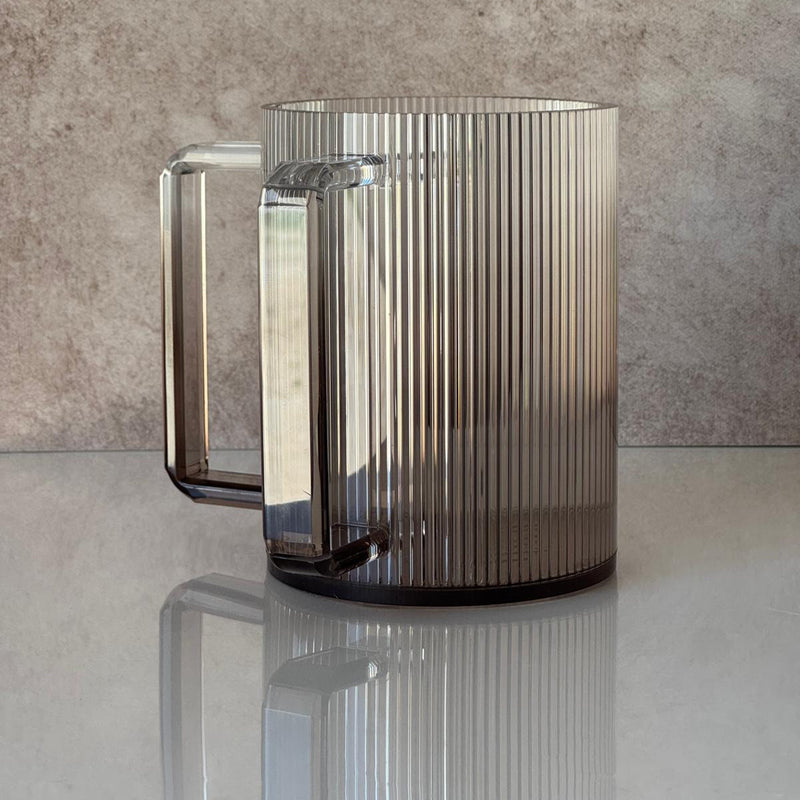Netilat Yadayim Cup - Griege Ribbed Acrylic