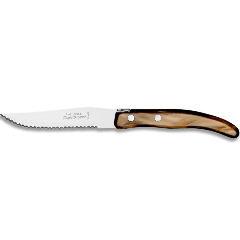 Berlingot - Box Steak Knives - Resina Handle Mixed Brown (Set of 12)