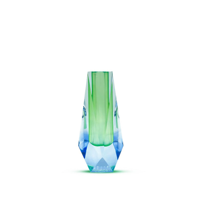 Lumina - Iridescent Blue & Green Small Vase