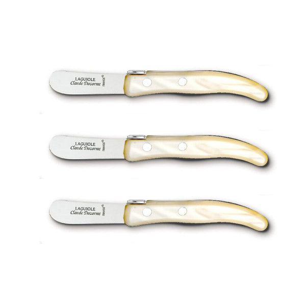 Berlingot - Small Butter Knife - Natural Handle (Set of 3)